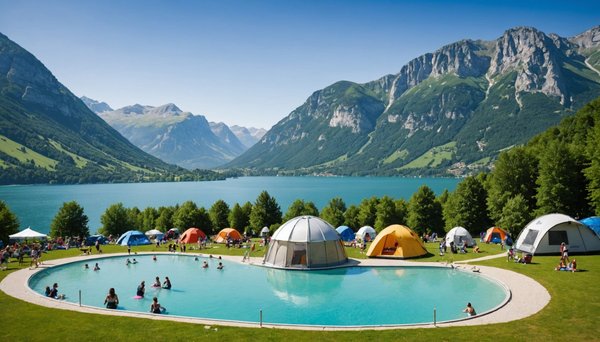 Camping avec parc aquatique près du lac d'annecy