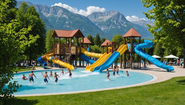 Sélection des meilleurs campings avec parc aquatique autour du lac d'annecy